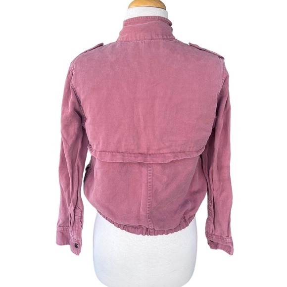 Rails Collins Lightweight Utility Jacket Size XXS Brick Color Zip Front Pockets - Picture 4 of 14